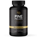 Surthrival: Κάψουλες σκόνης Pine Pollen (180 Count), Άγρια Συγκομιδή, Ενέργεια & Αντοχή Αποκατάσταση