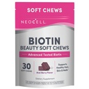 NeoCell Biotin Ομορφιά μαλακά μάσημα, για υγιή δέρμα, μαλλιά, νύχια, συμπλήρωμα υποστήριξης ενέργειας, Acai Berry Flavor, μαλακά μάσημα, 30 Count, 1 τσάντα