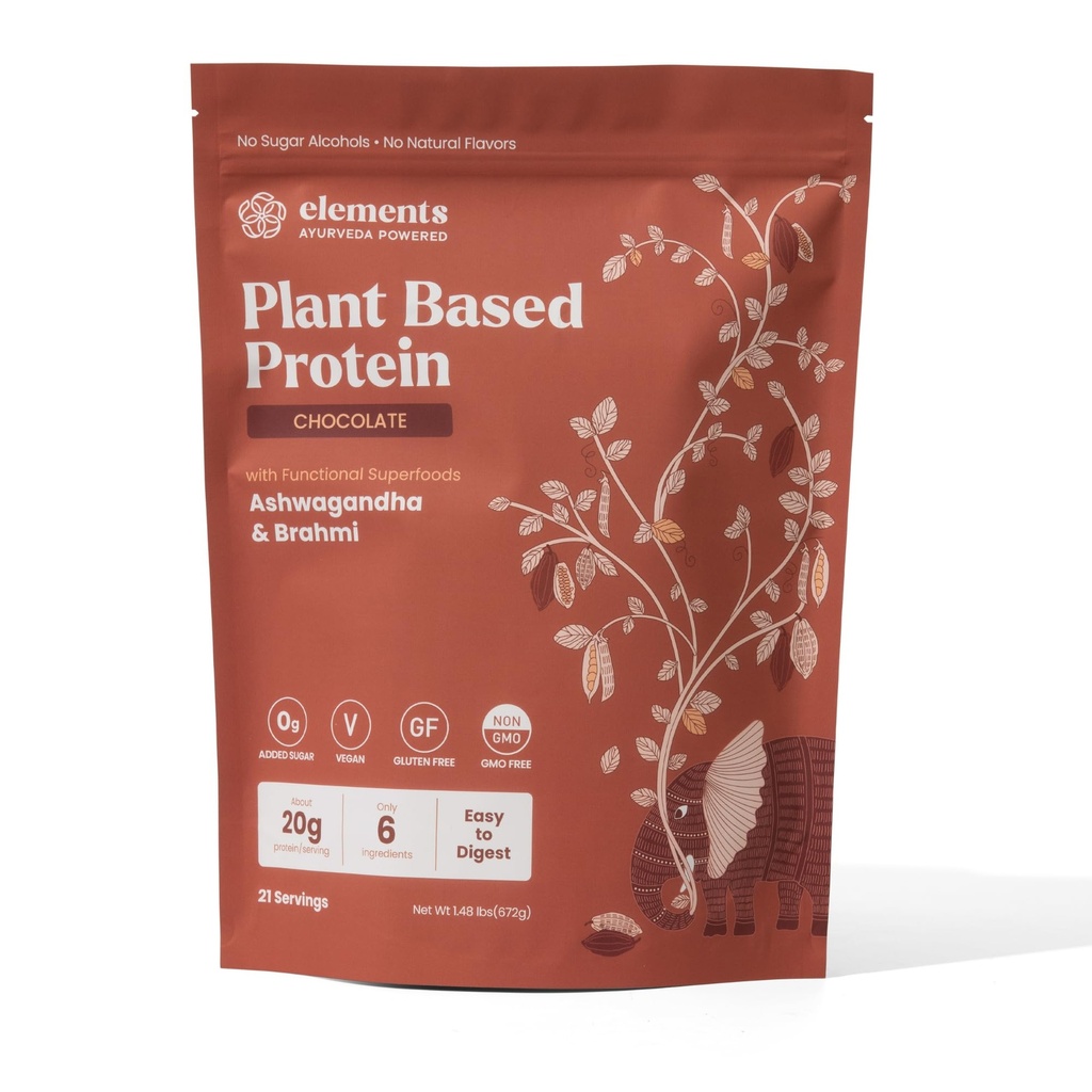 Στοιχεία φυτικής πρωτεΐνης Vegan Chocolate Protein σε σκόνη - Αντικατάσταση γεύματος από καθαρό βιολογικό κίτρινο αρακά & ακατέργαστο κακάο - Κέτο, χωρίς γαλακτοκομικά, χωρίς σόγια, Παλαιό, και μη GMO - 1lb - 14 Σερβιέτες