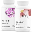 THORNE - Cellular Health Bundle - CoQ10 & NiaCel 400 - Υποστήριξη Ενέργειας, Κυτταρικής Άμυνας & Υγιούς Γήρανσης - 30 έως 60 Υπηρεσίες