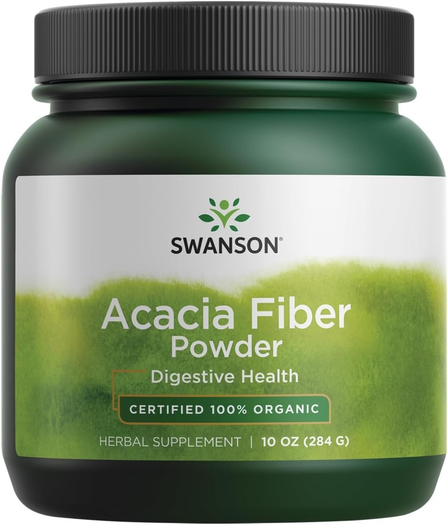 Swanson 100% πιστοποιημένη οργανική Acacia Fiber σκόνη 10 ουγγιά (284 g) Pwdr
