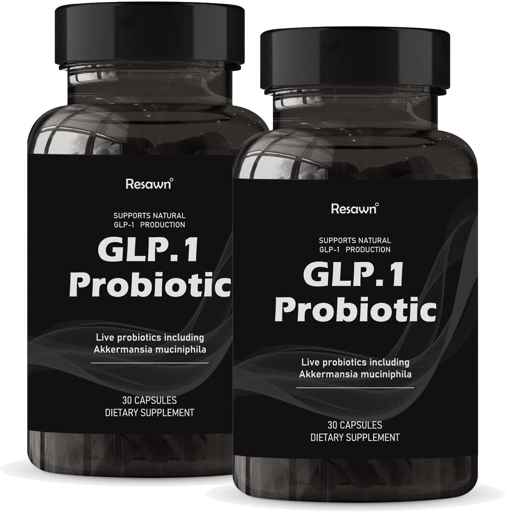 GLP-1 Probiotic 30 Κάψουλες - 500M AFU Multi-Strain Probiotic + Prebiotic, Φυσικώς Υποστήριξη GLP-1 Παραγωγή & Curb Appetite, Καθυστερημένη απελευθέρωση, Third-Party Tested, για άνδρες & γυναίκες (2pack)