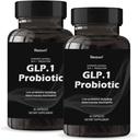 GLP-1 Probiotic 30 Κάψουλες - 500M AFU Multi-Strain Probiotic + Prebiotic, Φυσικώς Υποστήριξη GLP-1 Παραγωγή & Curb Appetite, Καθυστερημένη απελευθέρωση, Third-Party Tested, για άνδρες & γυναίκες (2pack)