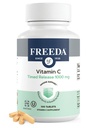 FREEDA Timed Release Βιταμίνη C 1000mg – Slow- Release για υποστήριξη ανοσοποιητικών & αντιοξειδωτικών, Gentle on Stomach, Kosher & Vegan, δισκία υψηλής απορρόφησης (100 δισκία)