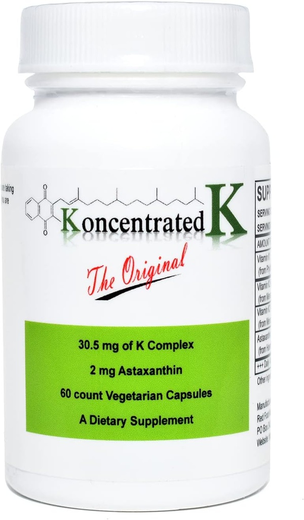 30.5 milligrams of Ks, 2 milligrams Astaxanthin