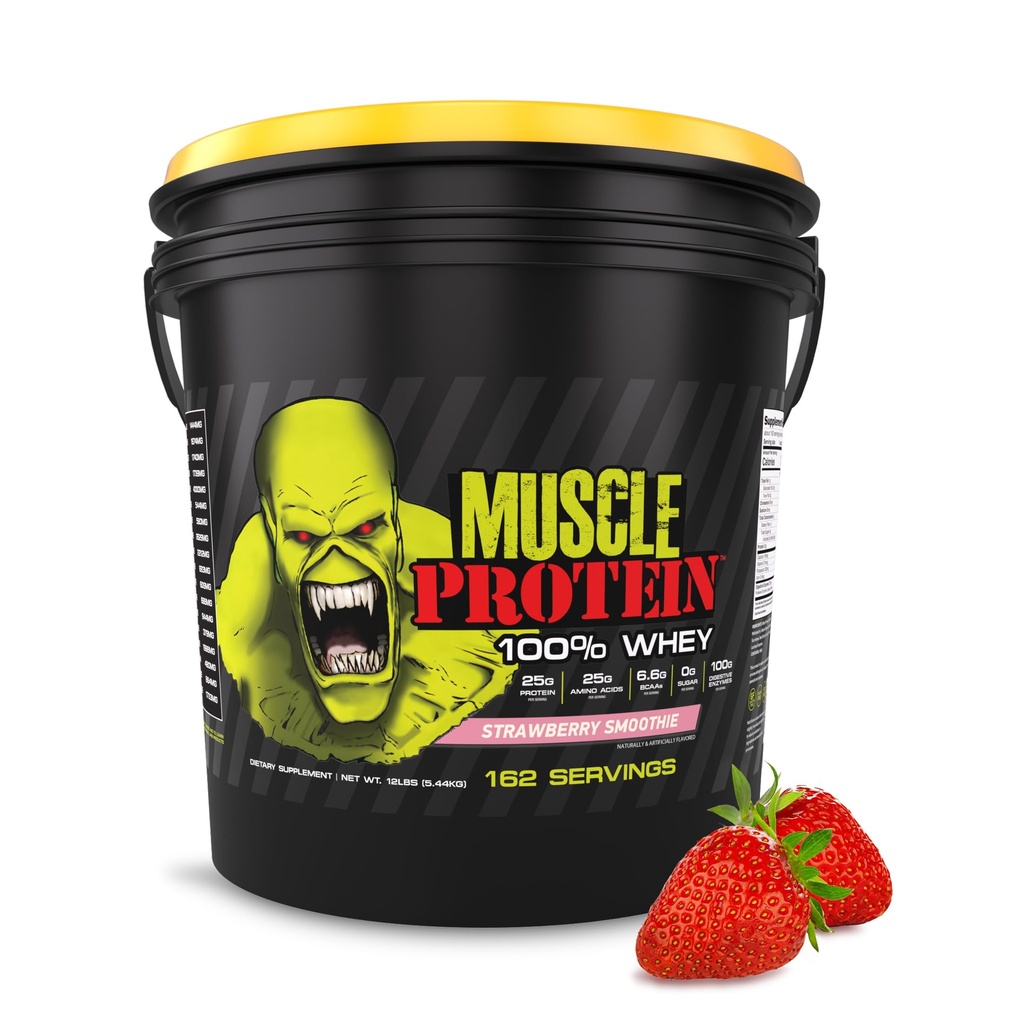 COLOSSAL LABS mycle Protein Whey Powder [12 lbs/Pack of 1]– Ψυχρή Φιλτραρισμένο, 25g καθαρή πρωτεΐνη, 6,6g BCAAs (συσκευασία Μαΐου Vary) (12LB, Φράουλα)