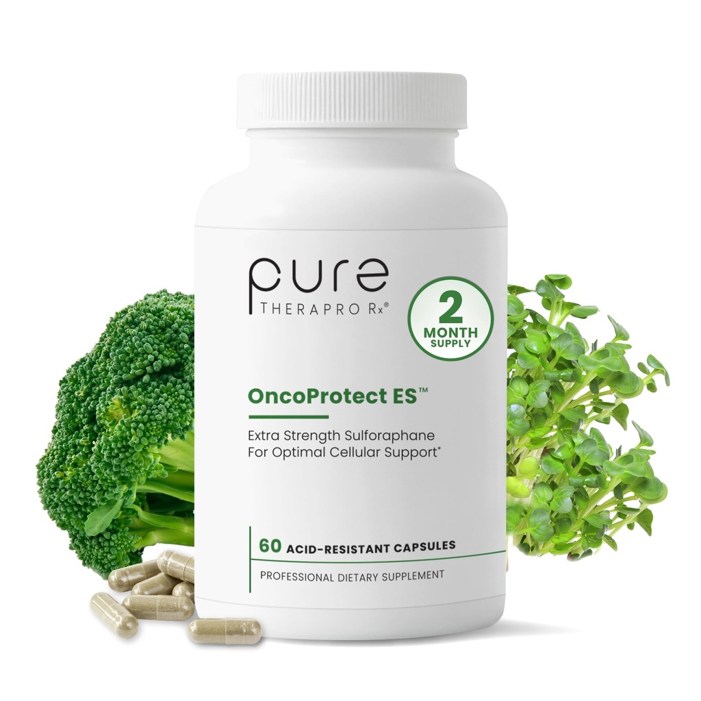 Pure Therapro Rx OncoProtect ES HIGH DOSE Sulforafane Supplement, Made in USA 