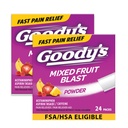 Guody's Extra Strength Πονοκέφαλος σε σκόνη, Μικτή Fruit Blast Flavor Διαλύστε συσκευασίες, 24 μεμονωμένα πακέτα (2 Pack)