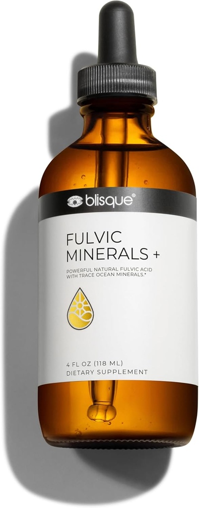 Blisque – Natural Trace Mineral Drops Supplement with Fulvic Acid and Humic Acid 