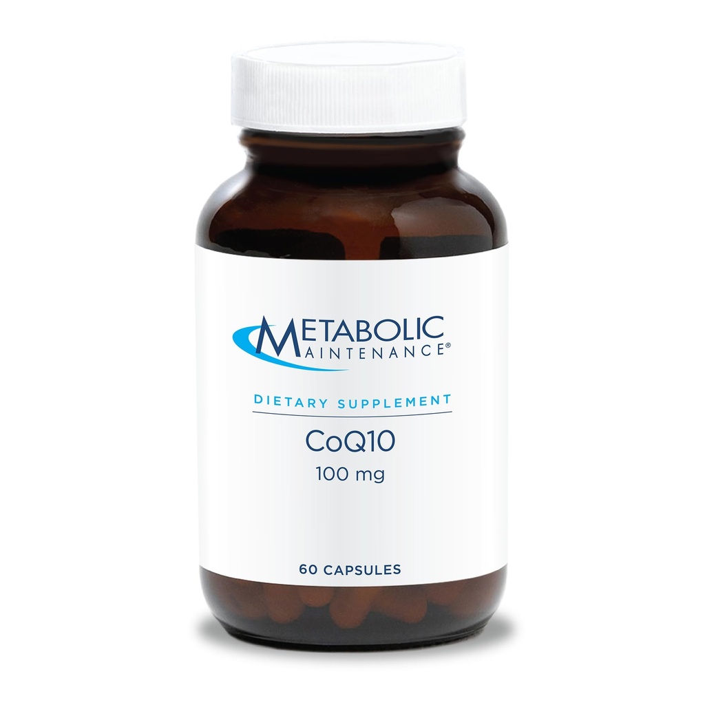 Μεταβολική Συντήρηση CoQ10 Κάψουλες - 100mg ΣυνένζυμοQ10 με Βιταμίνη C - Αντιοξειδωτικό, Ανοσοποιητικό, Ενέργεια + Καρδιαγγειακή Υποστήριξη (60 Κάψουλες)