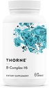 THORNE - B-Complex #6 - Βιταμίνη Β Complex με Ενεργές Μορφές των Ουσιωδών Β Βιταμινών & Extra B6-60 Σερβίρει