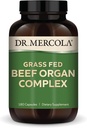 Dr. Mercola Grass Fed Beef Organ Complex, 30 Υπηρεσίες (180 κάψουλες), Συμπλήρωμα διατροφής, Υποστηρίζει τις λειτουργίες ανοσοποίησης και κυκλοφορίας, μη ΓΤΟ