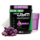 JYM Supplement Science Pre JYM Grape Candy Pre Workout Powder for Men & Women, BCAAs, Nootropics, Creatine HCI, Citrulline, Beta-Alanine, Betaine, Taurine, Huperzine, 30 Υπηρεσίες