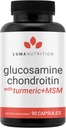 Luma Nutrition Glucosamine Chondroitin MSM - Turmeric, Boswellia - Premium Supplement - for Men and Women - Joint Supplement - 90 Capsules
