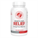 Ασημί Fern Bloat & Gas Relief Digestive Enzyme Blend - 1 Φιάλη = 30 Σερβιέτες - FODMAP & Bloating Digestion Supplement with Tolerase L, Pectinase & More (1 Bottle)