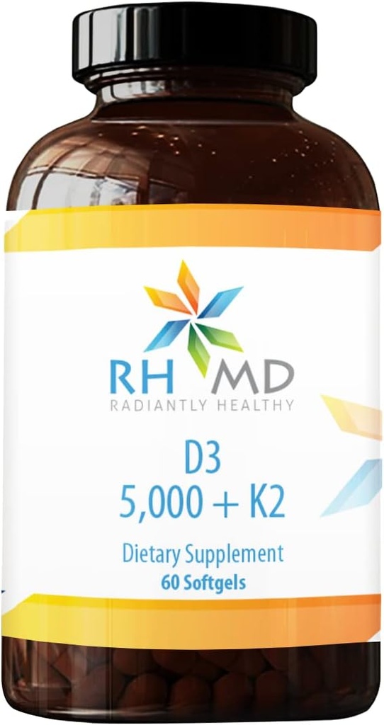 RHMD D3 5.000 + K2 συμπληρώματα διατροφής (60 Softgels)