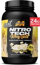 MuscleTech Whey Protein Powder (Banana Cream, 2LB) - Nitro-Tech Whey Protein Isolate Smoothie Mix for Lean Muscle & Fast Recovery - 24g Whey Gold Protein for Women & Men - Χωρίς γλουτένη