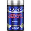 ALLMAX Απαραίτητα LongJack Tongkat Ali - 60 κάψουλες - Συμπλήρωμα για την υγεία των ανδρών - Βελτιώνει τη ζωτικότητα - 60 εξυπηρετεί