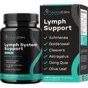 Συμπληρώματα Υποστήριξης Φυτικών Λεμφών - Lymphatic Support Complex with Echinacea Goldenseal Astragalus & Hydroxytyrosol for Lympastic Drainage & Immune Support - Vegan Non-GMO Gluten Free (1 Μήνας)