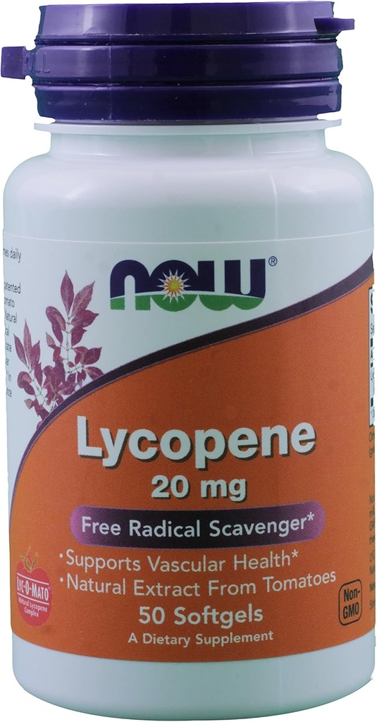 Τώρα τρόφιμα λυκοπένιο, 50 softgels / 20 mg (πακέτο των 2)
