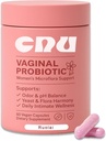 Ruolai Women's Vaginal- pH Balance & Prebiotics with Lactobacillus - Promote Healthy Vaginal Flora & Vaginal Odor,60 Count