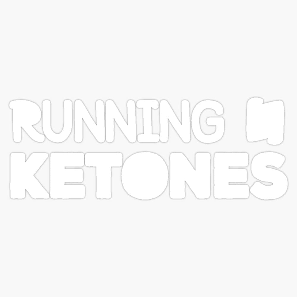 Μαγνήτης που τρέχει σε κετόνες Keto Γυμναστήριο διατροφής προπόνηση μαγνήτη Vinyl Μαγνητικό μέγεθος αυτοκόλλητο 5"