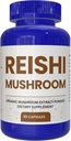 Reishi Mushroom 90 κάψουλες, ισχυρό συμπλήρωμα μανιταριών για την υποστήριξη του ανοσοποιητικού συστήματος και την άμυνα από το διπλό ξύλο, την υγεία της καρδιάς, την ποιότητα ύπνου (100% οργανικό, Vegan, μη ΓΤΟ)