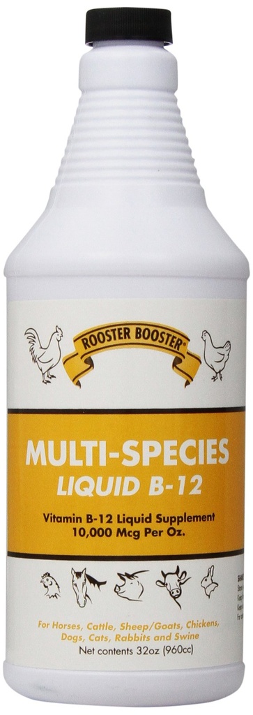 Rooster Booster B-12 Υγρό, 32-Ounce