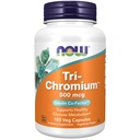 NOW Συμπληρώματα διατροφής, Tri-ChromiumTM 500 mcg με κανέλα, Ινσουλίνη Co-Factor *, 180 Κάψουλες Veg