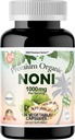 Dr.K&C HNHusa Premium Organic Noni 1000 mg 120 Κάψουλες Veggie Ισχυρό καθαρό αντιοξειδωτικό Υποστήριξη ανοσοποιητικό σύστημα Συνολική υγεία Morinda Citrifolia εκχύλισμα Vegan Non GMO Όχι συμπληρώματα πληρώσεως
