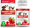 Cranberry για σκύλους, 180P Cranberry urinary δισκία για σκύλους - Υποστηρίζει λοίμωξης ουροδόχου κύστης, ουροποιητικού υλικού, πέτρας και σκύλου, συμπληρώματα κατοικιδίων θεραπείες για σκύλους, κοτόπουλο γεύση - 180P Μασώμενα δισκία