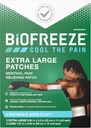 Biofreeze Over night XL Pain Relief Patches, Arthritis Pain Reliever, Knee & Lower Back Pain Relief Patch, Sore Muscle Relief, Neck Pain Relief, FSA Επιλέξιμες, 4 Biofreeze Menthol Patches