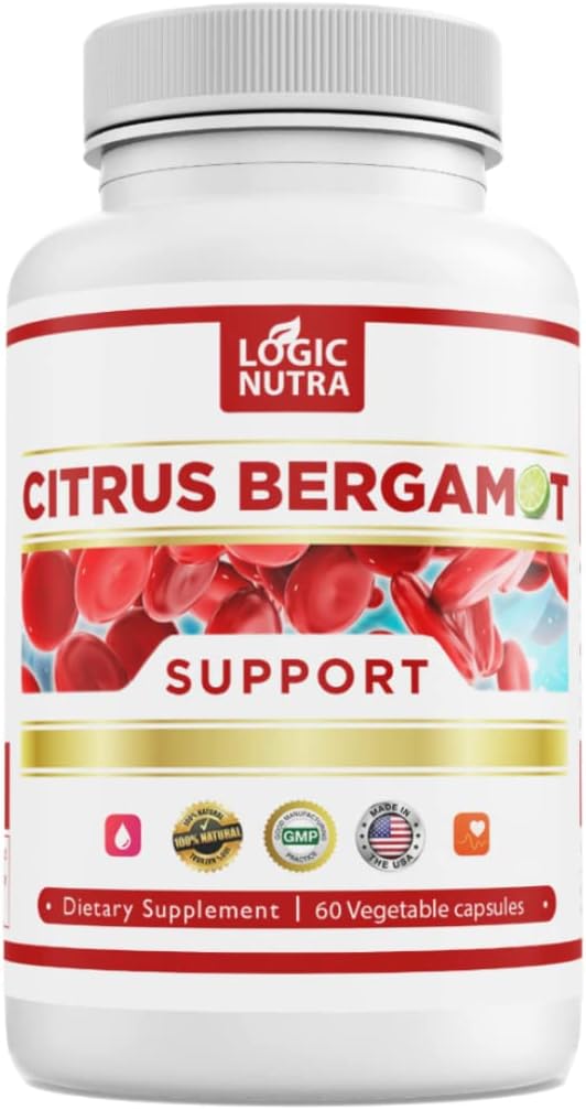 Citrus Bergamot Complex 1000mg σερβιρίσματος (2 Caps) — Περιέχει Citrus Milgamonte Extract 10:1 – Citrus Bergamia Πατενταρισμένο με Bend - Vegan και μη GMO — 60 κάψουλες