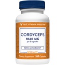 Το συμπλήρωμα μανιταριών Vitamin Shoppe Cordyceps 1.040MG, υποστηρίζει την Stamina και την αντοχή (100 κάψουλες)