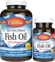 Carlson - The Very Finest Fish Oil, 700 mg Ωμέγα-3, Νορβηγικά, Βιώσιμα πηγασμένα, Λεμόνι, 150 Count