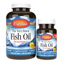 Carlson - The Very Finest Fish Oil, 700 mg Ωμέγα-3, Νορβηγικά, Βιώσιμα πηγασμένα, Λεμόνι, 150 Count