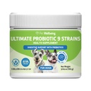 Pet Wellbeing - Ultimate Probiotic 9 Strains for Cats and Dogs - Φυσική Υποστήριξη για την Πέψη και την Ουρολοίμωξη Υγεία 160 Grams.