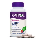 Natrol 5-HTP 100 mg, Fast Dissolve Supplement, Supports a Balanced Mood, Serotonin Production and General Well-Being, 30 Mixed Berry Tablets, Up to a 30 Day Supply