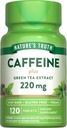 Nature's Truth Caffeine Pills | 220mg | 120 Count | With Green Tea Extract | Vegan, Non-GMO & Gluten Free Supplement