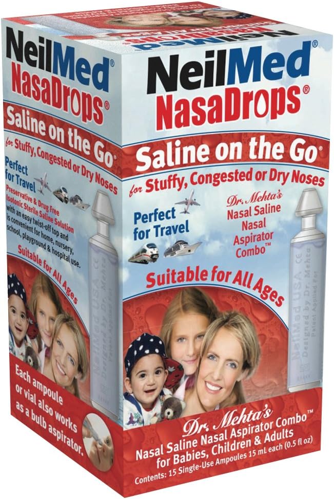 Neil Med NASA Drops Αλουμίνιο Φιαλίδια, 15 Ampoules μιας χρήσης, 0. 5 Fl Oz