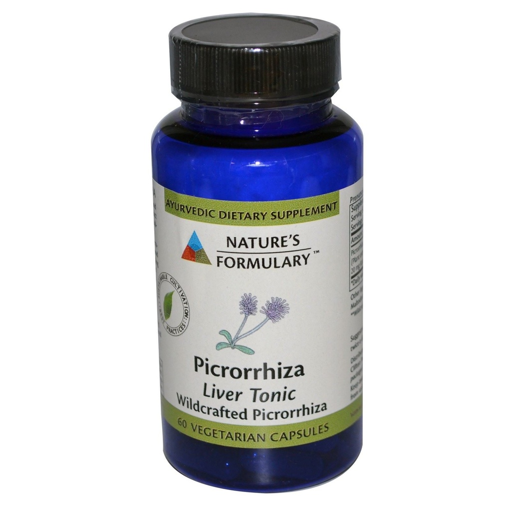 Nature's Formulary Picrorrhiza Vegetarian Capsules, 60 Count