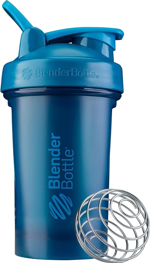 BlenderBottle Classic V2 Shaker μπουκάλι Ιδανικό για την πρωτεΐνη Shakes και προ προπόνηση, 20-Ounce, Ocean Blue