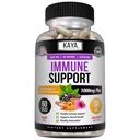 Kaya Naturals Adultberry Immune Support, Elderberry with Zinc and Vitamin C for Adults Vitamins, Probiotics & Turmeric 1000mg Immune System Booster Sambucus Caps - 60 Count