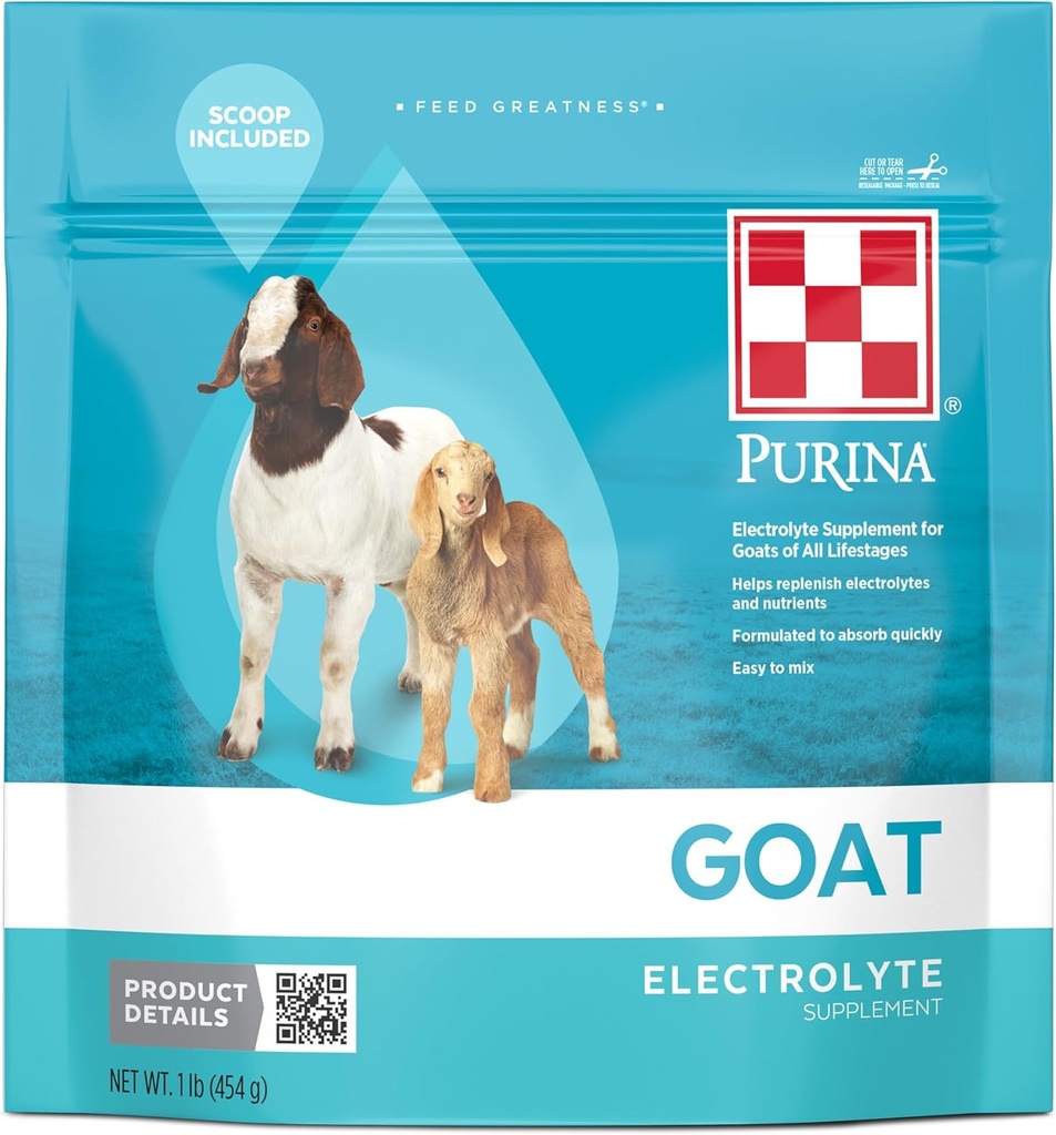 Purina® Electrolyte κατσίκας για κατσίκες όλων των σταδίων ζωής 