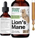 Forever Puppy Lions Mane Mushroom Supplement for Dogs - Brain & Focus Support - Liquid Lion's Mane Mushroom for Dogs - Βιταμίνες και συμπληρώματα κυνικών - Ζάχαρη & Αλκοόλ-Free Drops - 2 fl oz