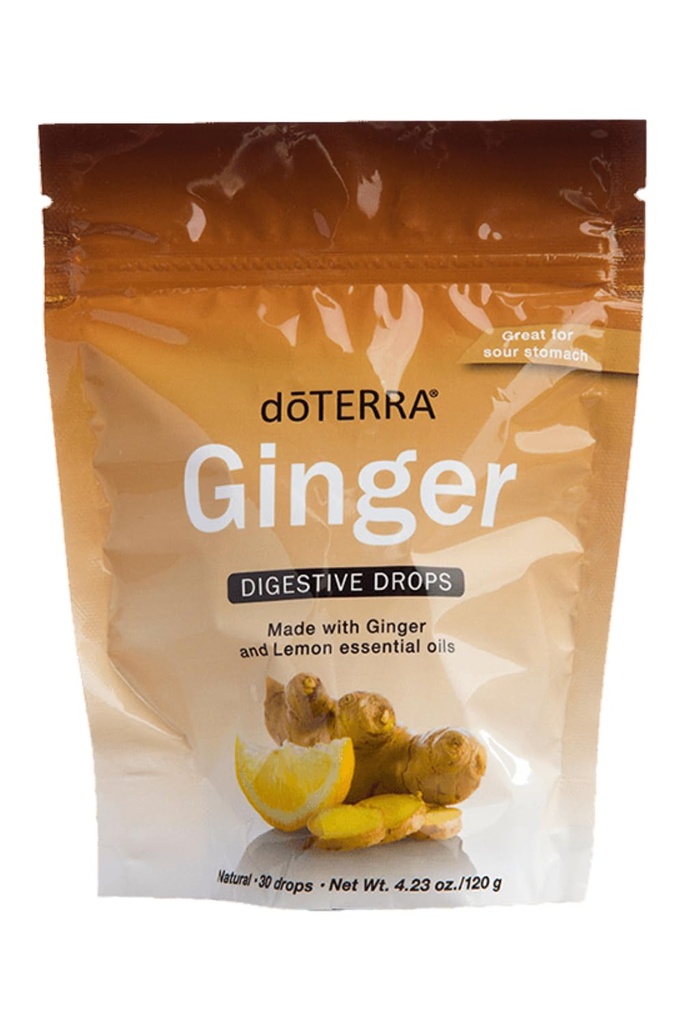DoTERRA Τζίντζερ Λαρύγγι Digestive Drops 30 Count Bag