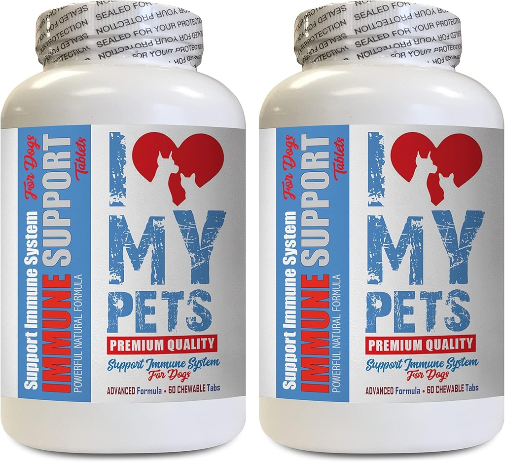 Immune Dog - Dog Immune Support - Booster - Healthy PET - Supplement - Milk Thistle for Dogs - 120 Treats (2 Bottles)