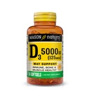 MASON ΦΥΣΙΚΗ Βιταμίνη D3 125 mcg (5000 IU), Υποστηρίζει την υγεία των οστών, των μυών και του ανοσοποιητικού, από ιχθυέλαιο, 50 Softgels, Συσκευασία των 3
