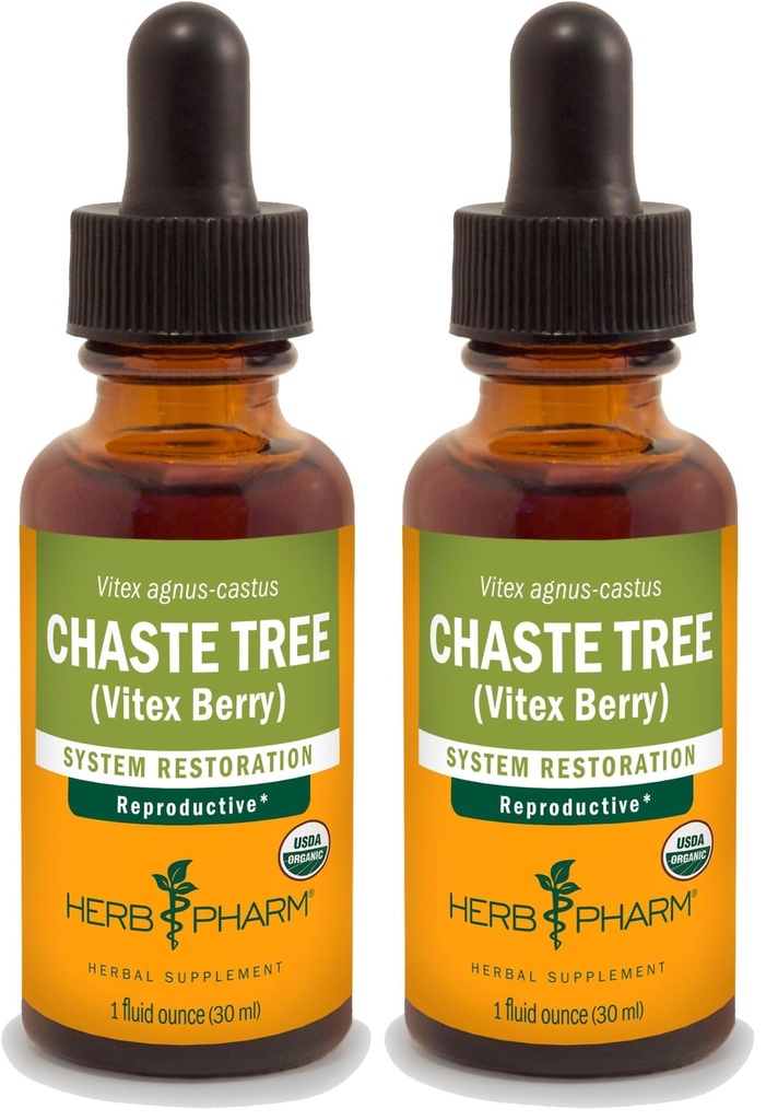 Βότανο Pharm Chaste Tree Liquid Extract για γυναικεία αναπαραγωγική υποστήριξη συστήματος - 1 ουγγιά (DCHASTE01) (πακέτο του 2)