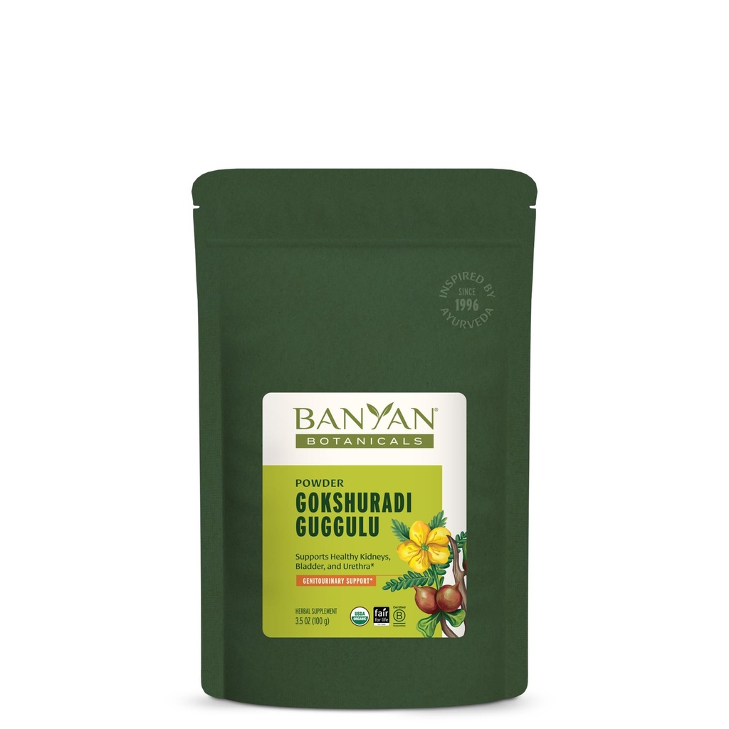 Banyan Botanicals Gokshuradi Guggulu σκόνη – Βιολογικό Ayurvedic συμπλήρωμα με Guggulu & Gokshura – για Υγιή Ουρολοίμωξη και Παιδική Υποστήριξη* – 3,5 oz – Μη ΓΤΟ Βιώσιμα πηγάζει Vegan